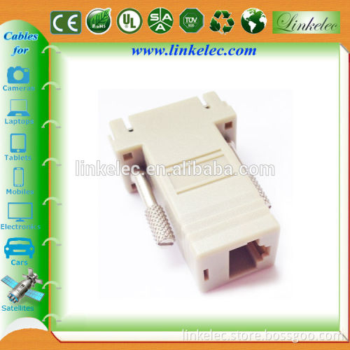 rs232 db9 d-sub TO RJ45 connector adapter